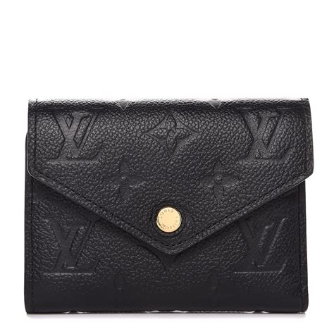 louis vuitton black wallet women's